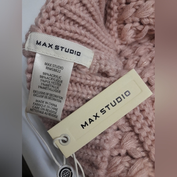 Max Studio - Blush Pink Winter Toque Hat - NWT - Picture 4 of 9